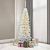 Vickerman 7.5' White Salem Pencil Pine Christmas Tree with Warm White LED Lights Image 3