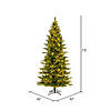 Vickerman 7.5' x 44" Brighton Pine Artificial Christmas Tree, 3mm LED Color Changing Lights Image 3