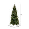 Vickerman 7.5' x 44" Douglas Fir Fir Artificial Slim Pre-Lit Christmas Tree, Warm White 3mm Low Voltage LED Wide Angle Lights. Image 3