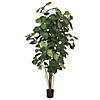 Vickerman 7' Artificial Green Potted Fiddle Tree Image 1