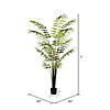 Vickerman 7' Artificial Potted Leather Fern Image 2