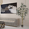 Vickerman 7' Artificial Potted Olive Tree Image 1