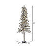 Vickerman 7&#39; Flocked Alpine Christmas Tree with Warm White LED Lights Image 1