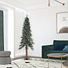 Vickerman 7' Natural Bark Alpine Christmas Tree with Clear Lights Image 3