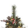 Vickerman 7' Snow Tipped Pine and Berry Christmas Tree with Warm White LED Lights Image 2