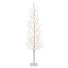 Vickerman 7' White Artificial Christmas Tree, Warm White LED Lights Image 1