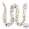 Vickerman 70" Artificial White Wisteria Vine, Pack of 2 Image 2