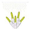 Vickerman 70 Lights LED Lime with White Wire Twinkle Icicle - 9' Long Image 1