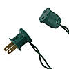 Vickerman 70 Red-Green Wide Angle LED Single Mold light on Green Wire, 35' Light Strand Image 1