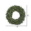 Vickerman 72" Douglas Fir Artificial Christmas Wreath, Warm White LED Lights Image 1