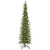 Vickerman 8.5' Bixley Pencil Fir Artificial Christmas Tree, Warm White Dura-lit LED Lights Image 1