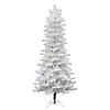 Vickerman 8.5' Crystal White Pine Slim Artificial Christmas Tree, Unlit Image 1