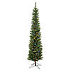 Vickerman 8.5' Durham Pole Pine Artificial Christmas Tree, Multi-Colored LED Dura-lit Lights Image 1