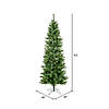 Vickerman 8.5' Salem Pencil Pine Artificial Christmas Tree, 500 Clear Dura-lit Lights Image 3