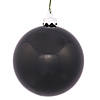 Vickerman 8" Black Shiny Ball Ornament Image 1