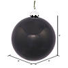 Vickerman 8" Black Shiny Ball Ornament Image 1