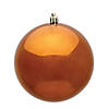 Vickerman 8" Copper Shiny Ball Ornament Image 1
