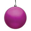 Vickerman 8" Fuchsia Candy Ball Ornament Image 1