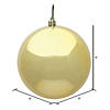 Vickerman 8" Gold Shiny Ball Ornament Image 4