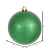 Vickerman 8" Green Candy Ball Ornament Image 1