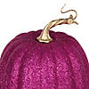 Vickerman 8" Pink Pumpkins Assorted Set of 3.  Image 1