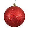 Vickerman 8" Red Sequin Ball Ornament Image 1