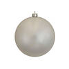 Vickerman 8" Silver Candy Ball Ornament Image 1