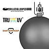Vickerman 8" Silver Candy Ball Ornament Image 3