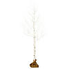 Vickerman 8' White Birch Twig Tree, Warm White 3mm Wide Angle LED lights. Image 1