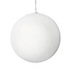 Vickerman 8" White Flocked Ball Ornament Image 1