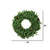 Vickerman 84" Cheyenne Pine Artificial Christmas Wreath, Unlit Image 1