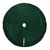 Vickerman 84" plush Emerald Green velvet Christmas tree skirt. Fully Lined; has a Tie Closure. Image 1