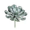 Vickerman 9.5" Artificial Rust Green Peperomia Succulent - 3/pk Image 1