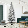 Vickerman 9.5' Flocked Pacific Pencil Artificial Christmas Tree, Unlit Image 1