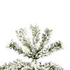 Vickerman 9.5' Flocked Pacific Pencil Artificial Christmas Tree, Unlit Image 2