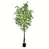 Vickerman 9' Artificial Potted Ginkgo Tree Image 1