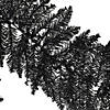Vickerman 9' Black Fir Artificial Christmas Garland, Unlit Image 1