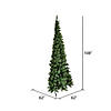 Vickerman 9' Chapel Pine Artificial Christmas Half Tree, Unlit Image 2