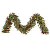 Vickerman 9' Cibola Mixed Berry Artificial Christmas Garland, Clear Dura-lit Incandescent Mini Lights Image 1