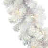 Vickerman 9' Crystal White Spruce Artificial Christmas Garland, Pure White LED Mini Lights Image 1