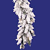 Vickerman 9' Flocked Alaskan Pine Christmas Garland with Multi-Colored Lights Image 1