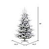 Vickerman 9' Flocked Hudson Fraser Fir Artificial Christmas Tree, Unlit Image 3