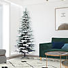 Vickerman 9' Flocked Utica Fir Slim Artificial Christmas Tree, Unlit Image 1