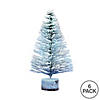 Vickerman 9" Flocked Village Artificial Christmas tree, Set of 6 Image 1