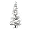 Vickerman 9' Flocked White Slim Artificial Christmas Tree, Unlit Image 1