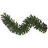 Vickerman 9' Oregon Fir Artificial Christmas Garland, Warm White Single Mold LED Wide Angle Lights Image 1