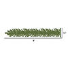 Vickerman 9' Proper 14" Flocked Jackson Pine Pre-Lit Artificial Garland with 100 Warm White Lights and 160 PVC Tips Image 3