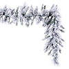 Vickerman 9' Proper 14" Flocked Jackson Pine Unlit Artificial Garland with 160 PVC Tips Image 1