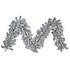 Vickerman 9' Silver Christmas Garland with Clear Lights Image 1
