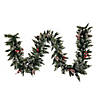Vickerman 9' Snow Tipped Pine and Berry Christmas Garland - Unlit Image 1